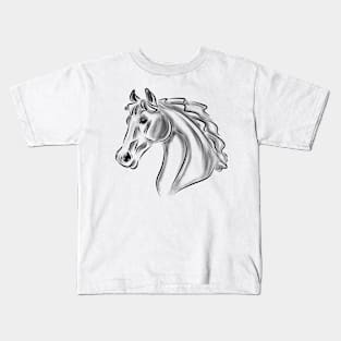 Horse sketch Kids T-Shirt